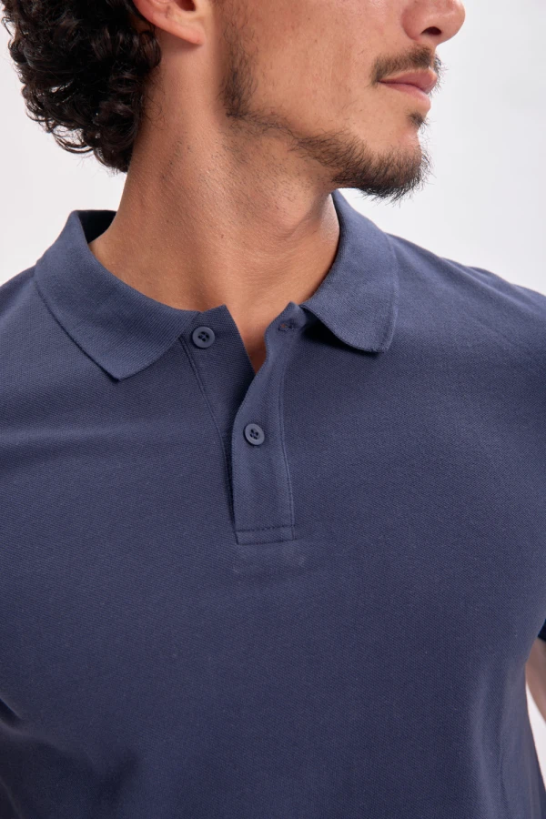 Remera polo piqué Azul Marino