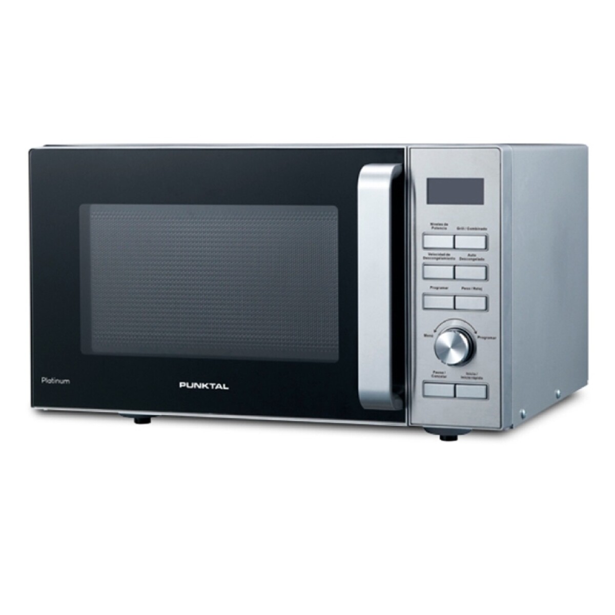 MICROONDAS 25 LTS. DIGITAL - GRILL - SILVER 900W – 6 NIVELES - FRENTE INOX. - negro 