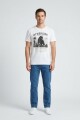 Camiseta estampada Pantera BLANCO