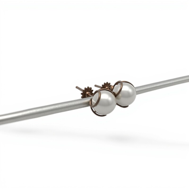 Caravanas Perlas de cultivo-Plata 925-Con Perla-CA3233 conperla