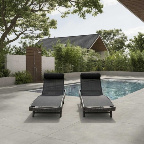 Promo 2 Reposeras Milano Gris