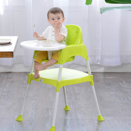 Silla De Comer Para Bebe Multiuso Tres En 1 Mesa Y Silla Verde