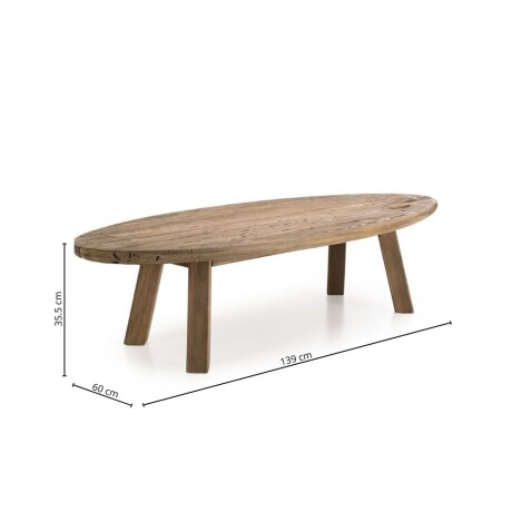 Mesa de living ovalada Linea Rimini Mesa de living ovalada Linea Rimini