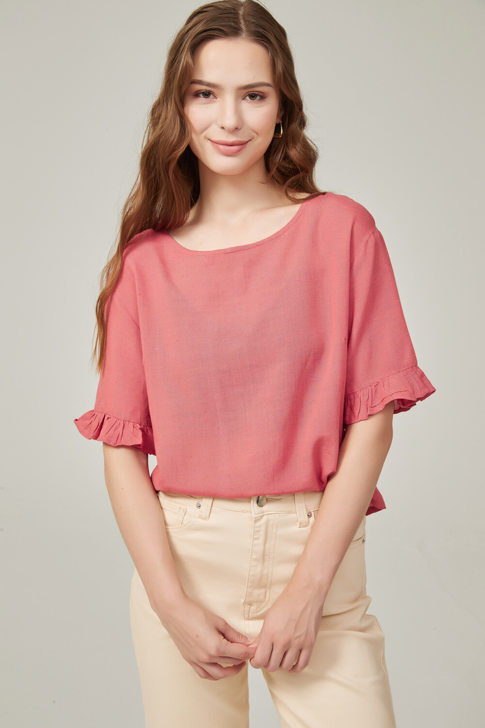 Blusa Cenobia Rosa Oscuro