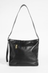 Bolso hobo con pespunte negro