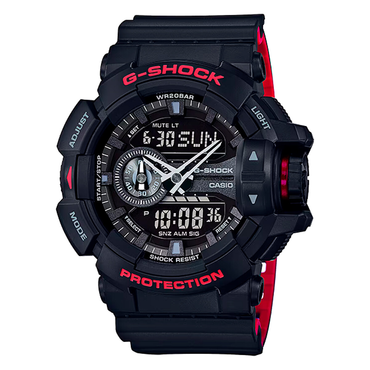 Reloj CASIO G-SHOCK GA400HR-1ADR Resina Negro Esfera 52mm 