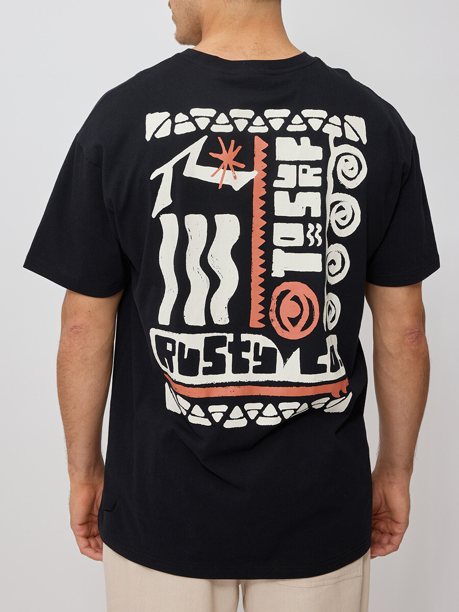 T-SHIRT BOBLU RUSTY - Negro 