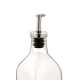Aceitero vidrio 250 cc pico de metal TRANSPARENTE