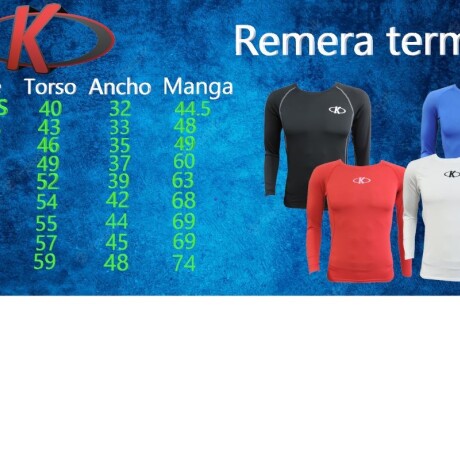 Remera Térmica Manga Larga K AZUL
