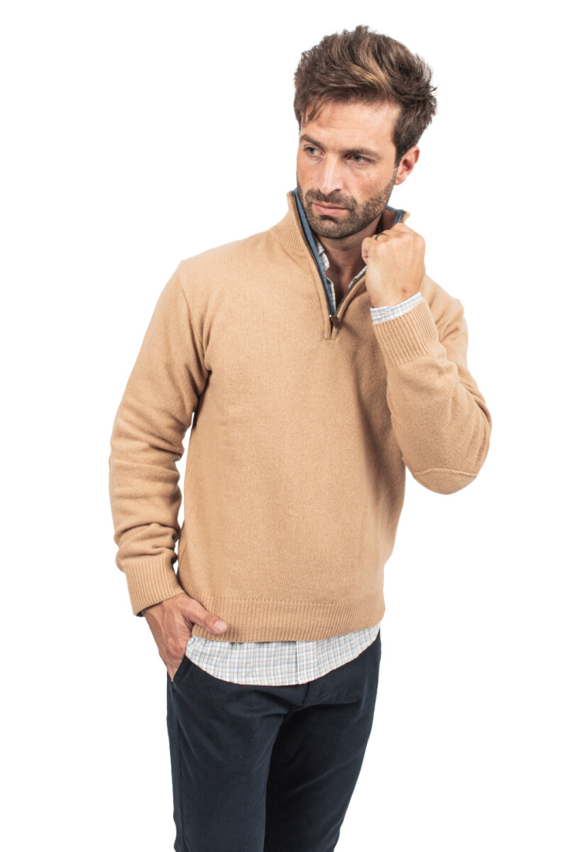 Sweater Cardif Lambswool Brixton Beige