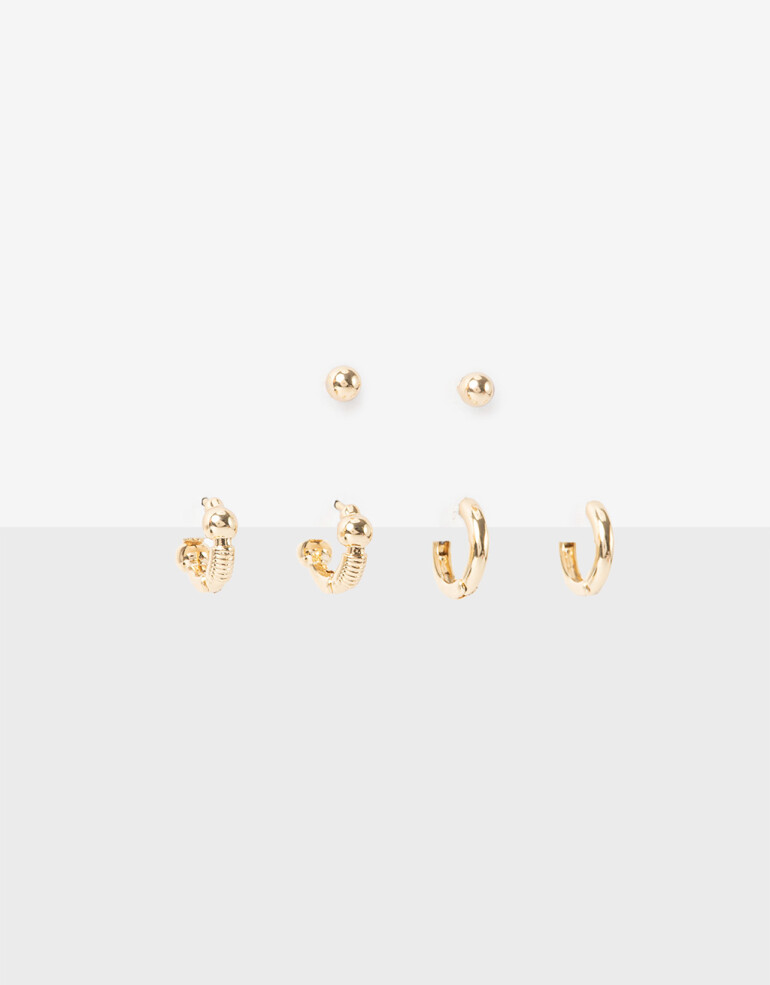 Aros Sets Metal Set De Aros - Dorado