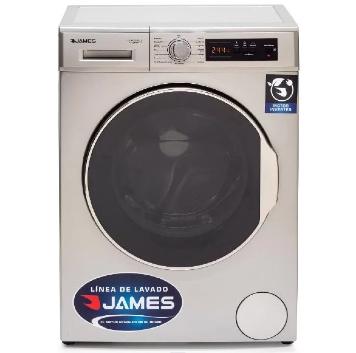 Lavarropa JAMES LR 1008 Inverter 6 Kg Silver 
