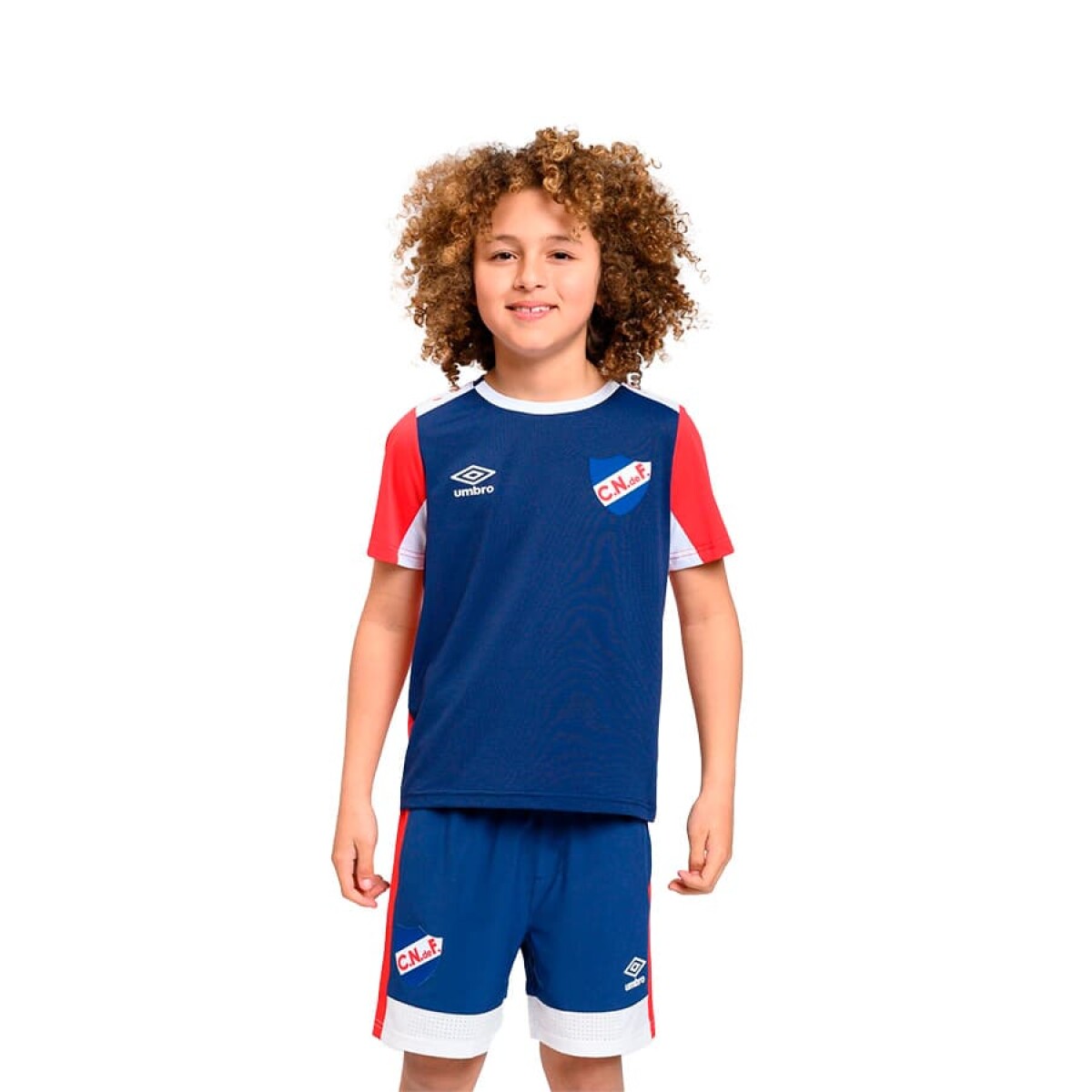 Remera Umbro Nacional Entrenamiento 2024 de Niños - NU243004 - Azul-rojo 