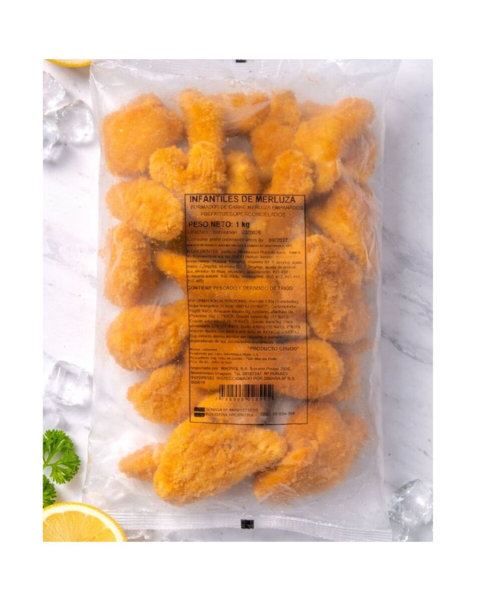 INFANTILES DE MERLUZA SOLIMENO 1KG 
