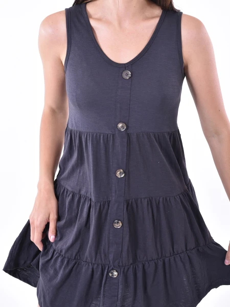 VESTIDO CURRY GRIS OSCURO