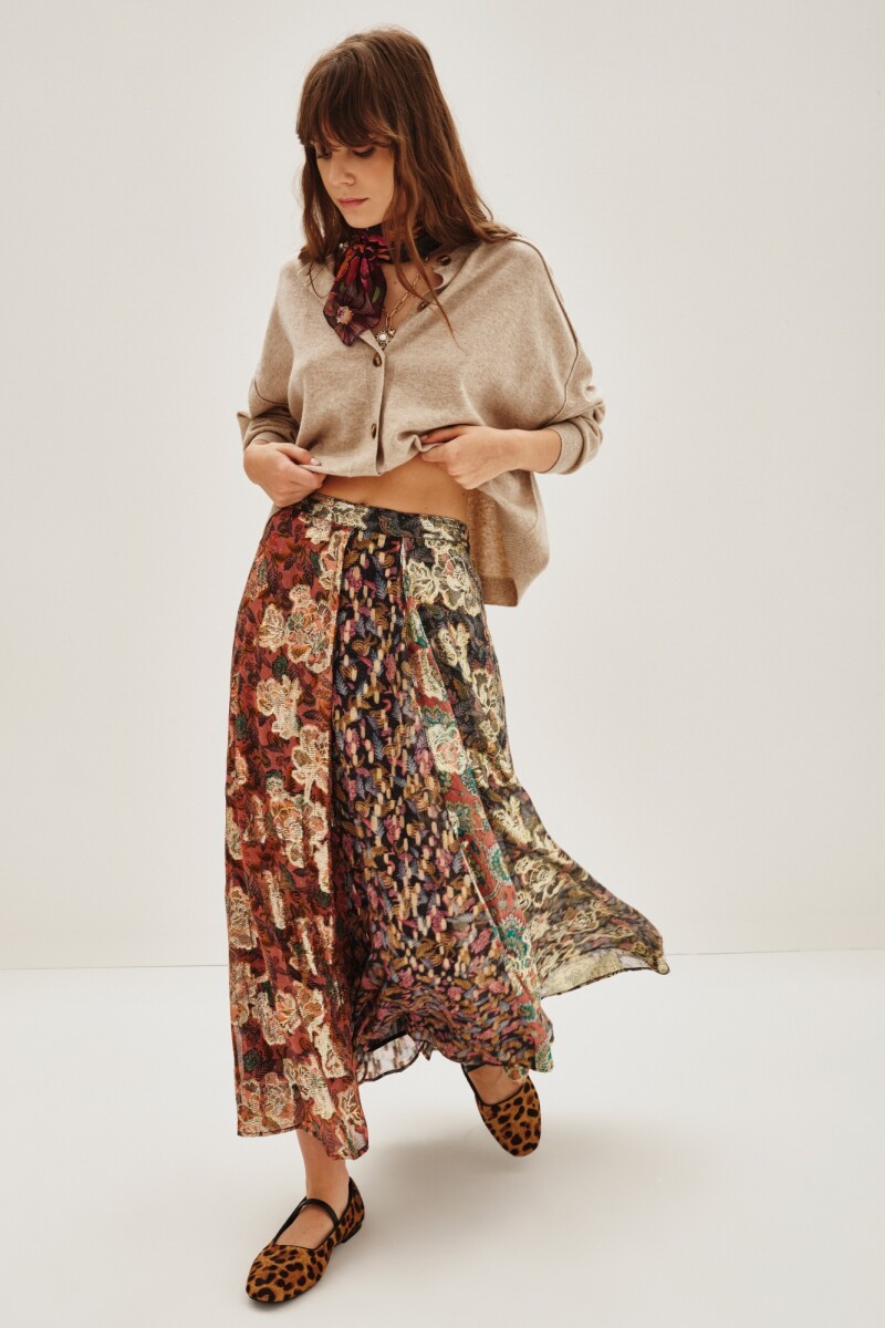 Falda Gitan Jacquard Mix Multicolor