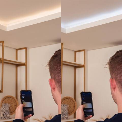 Cinta Smart LED WIFI 5m blanco dinámico 13,5W IP44 -TRAMONTINA TE3980