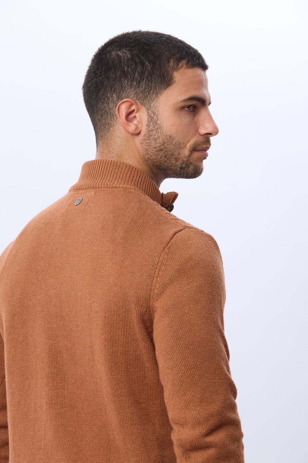 BUZO TEJIDO TEXTURADO TERRACOTA