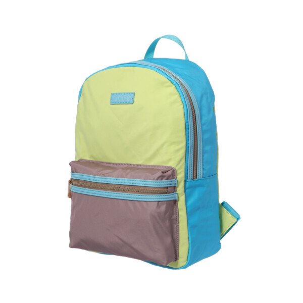Mochila multicolor verde