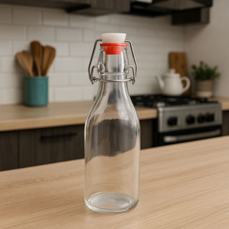 BOTELLA DE VIDRIO CON TAPON 250ML BOTELLA DE VIDRIO CON TAPON 250ML