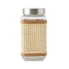 FRASCO DE VIDRIO C/TAPA PLATA 700ML Unica