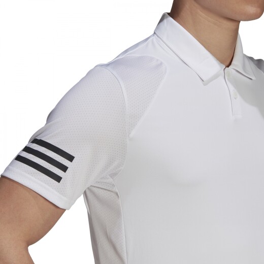 Remera Adidas Tennis Hombre Club 3str Polo White S/C