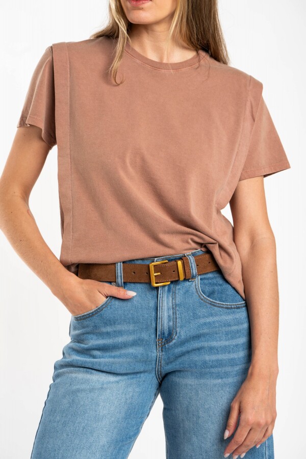 Remera Algodón Mamga Corta Vison