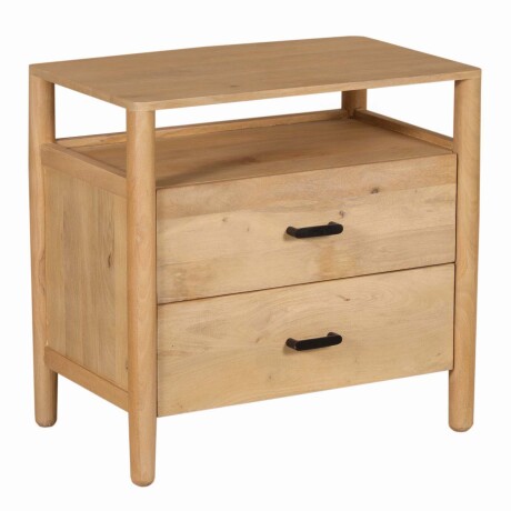 MESA DE LUZ MADERA-DE-MANGO NATURAL-BEIGE WOODSIDE