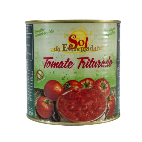 Tomate Triturado SOL DE EXTREMADURA (99.37%) Sin Gluten 2.5 Kgr Tomate Triturado SOL DE EXTREMADURA (99.37%) Sin Gluten 2.5 Kgr