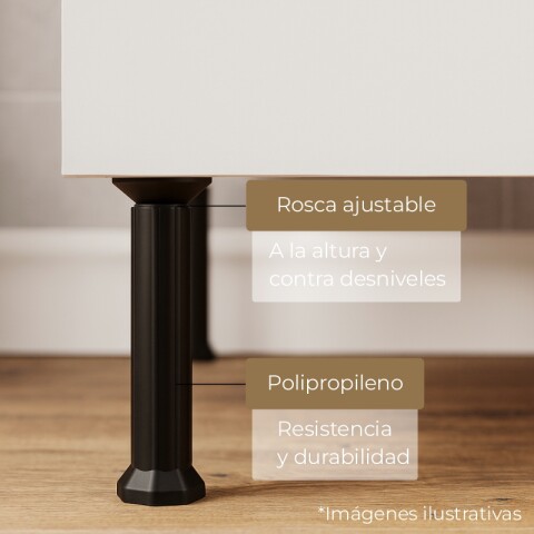 Bajo mesada 3 puertas 1 cajón S/Pileta 120x50x73cm Blanco Bajo mesada 3 puertas 1 cajón S/Pileta 120x50x73cm Blanco