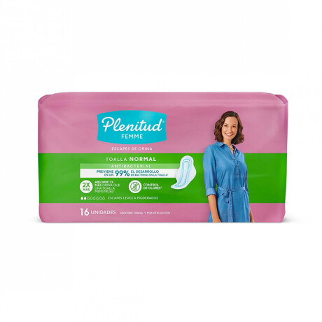 Plenitud femme toalla Normal antibacterial x16