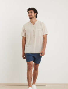 012405 CAMISA HARRINGTON LABEL Natural