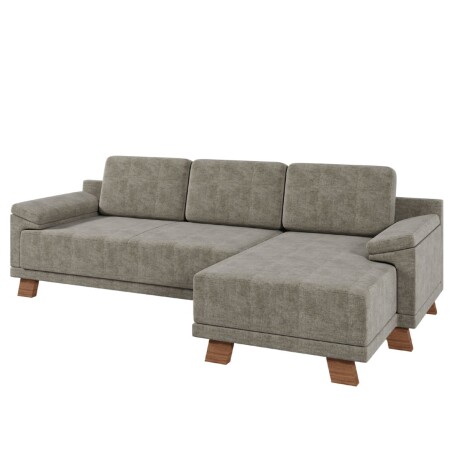 Rinconera Adalia - Tela Microfibra - Cheise derecho 12074 (Gris)