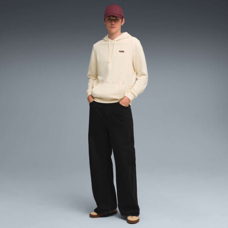 Abrigo Ess 2 Color Small N°1 Logo Hoodie Tr de Hombre crema