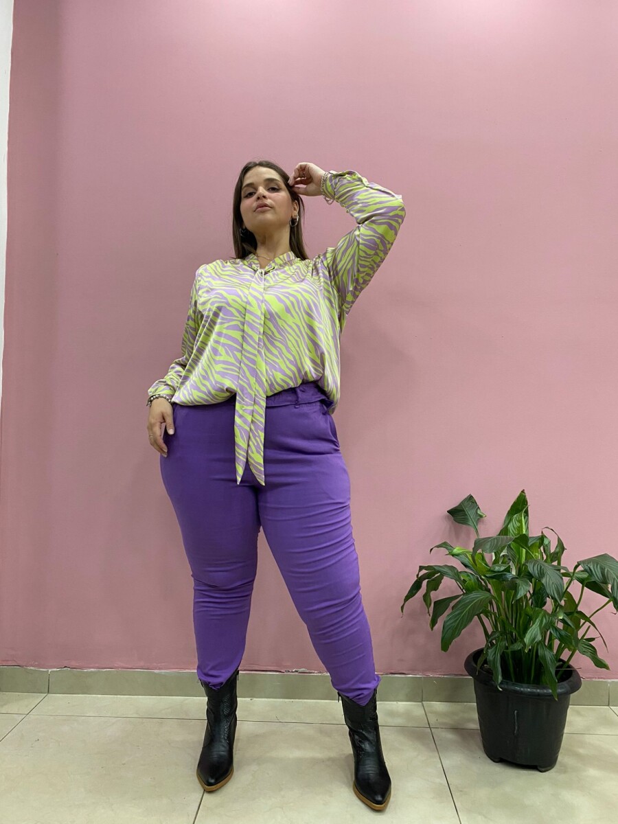 Blusa Anto Lila cebra
