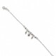 Pulsera con tres colgantes bolitas Pulsera con tres colgantes bolitas