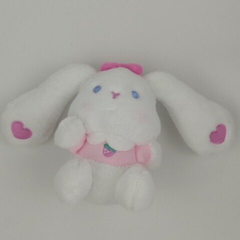 COLGANTE DE BOLSA DE PELUCHE (CONEJO CON OJOS BORDADOS Y CORAZÓN/ROSA CLARO) COLGANTE DE BOLSA DE PELUCHE (CONEJO CON OJOS BORDADOS Y CORAZÓN/ROSA CLARO)