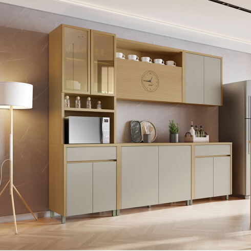 MOBILIARIO COCINA BEIGE MODULAR JUEGO 5 PIEZAS PARA COCINA GAMAS DE BEIGE