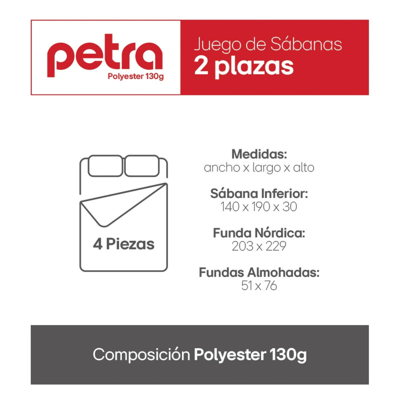 Sábanas 2 Plazas Juego 4 Piezas C/ Funda Almohadas Polyester Azul Oscuro Liso Sábanas 2 Plazas Juego 4 Piezas C/ Funda Almohadas Polyester Azul Oscuro Liso