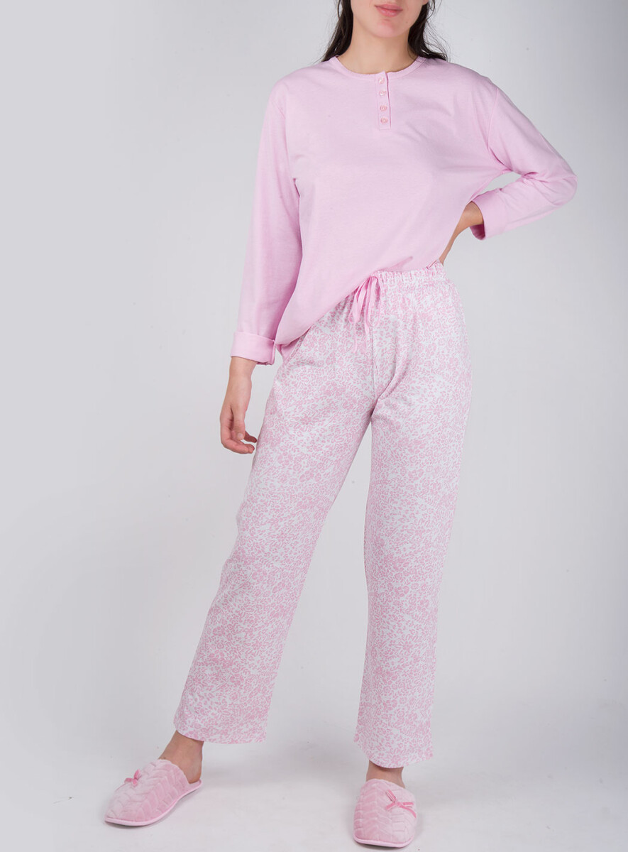 Pijama hibisco - Rosado 
