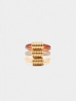 Set De Anillos De Resina multicolor