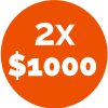 Promo 2x1000