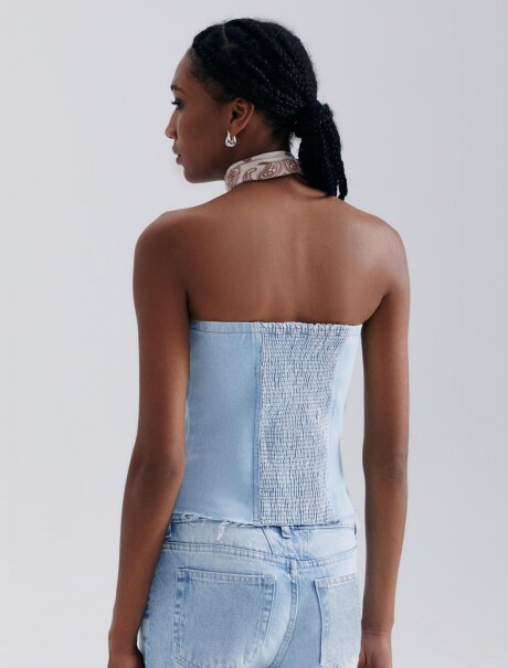 TOP DE JEAN AZUL
