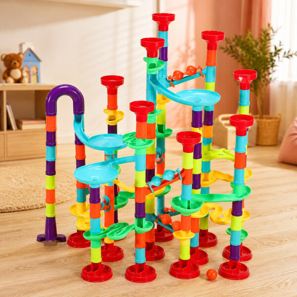 Juego Bloques Construcción Tuberias Infantil 113 Piezas Variante Diseño Multicolor