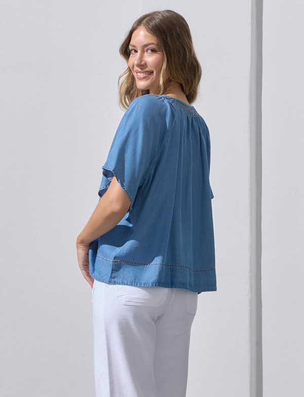 Blusa Punto Smock JEAN
