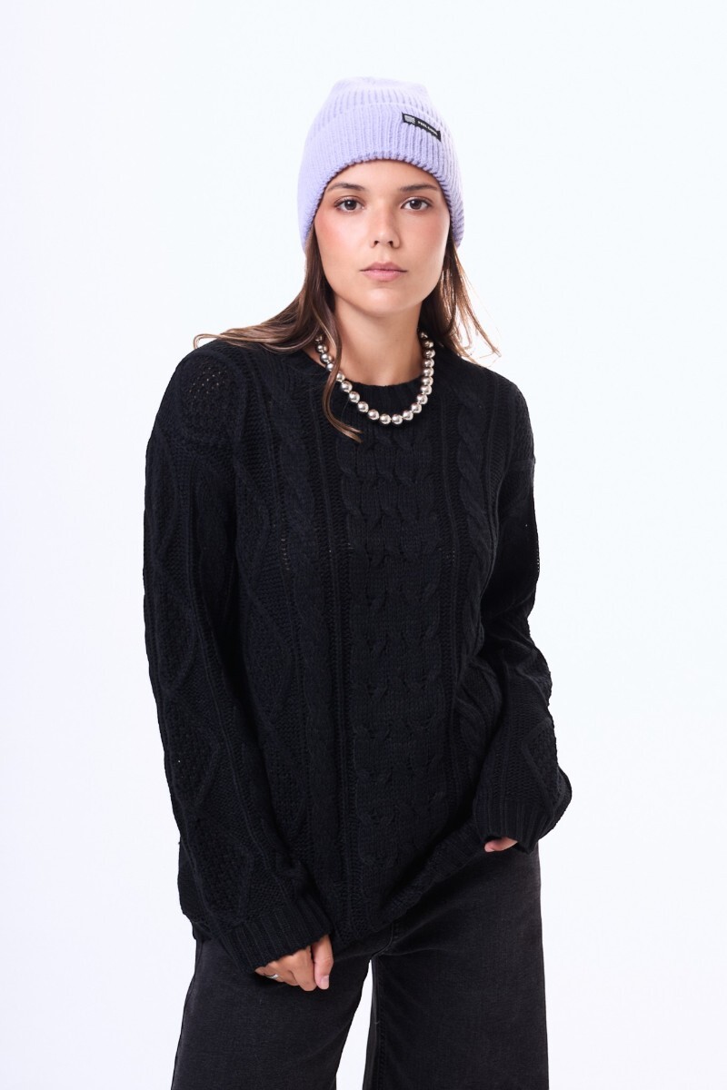 Buzo Tejido Garzón Negro