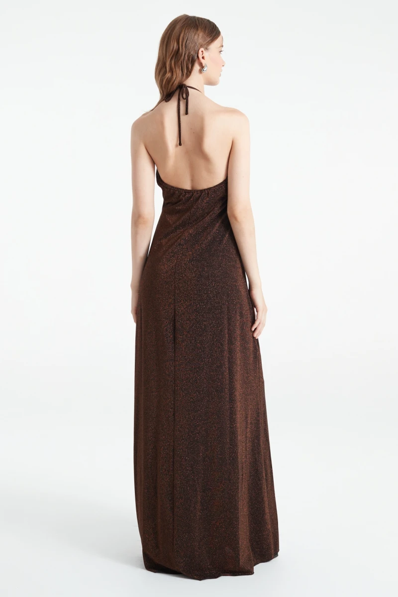 VESTIDO LARGO Cobre