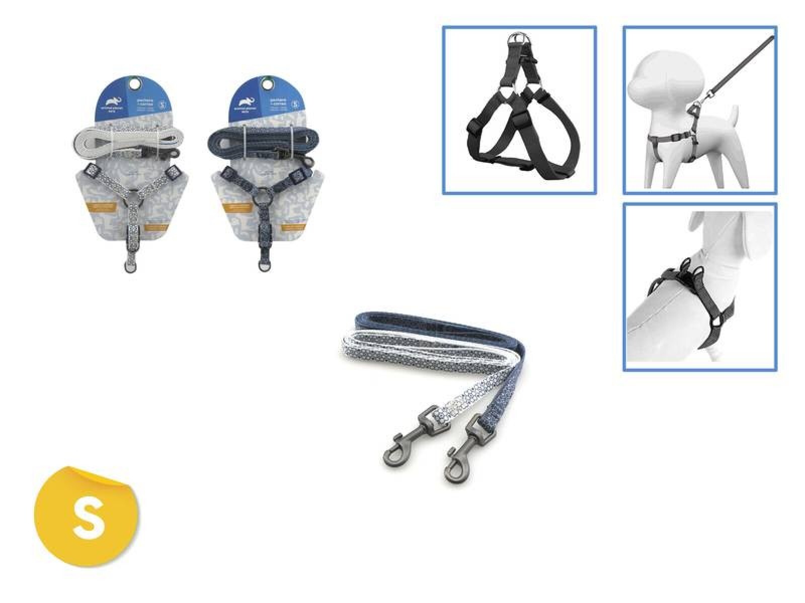 ARNÉS + CORREA CON DISEÑOS S 