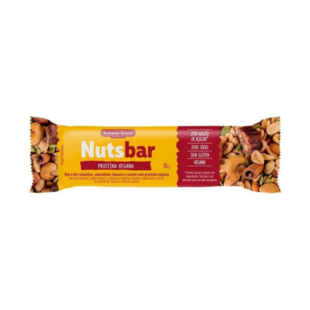 Barrita De Proteína Vegana Sin Gluten NutsBar 25g Barrita De Proteína Vegana Sin Gluten NutsBar 25g