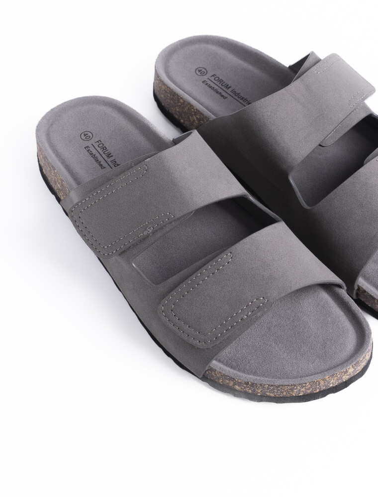 Sandalia Cuero Marruecos Gris